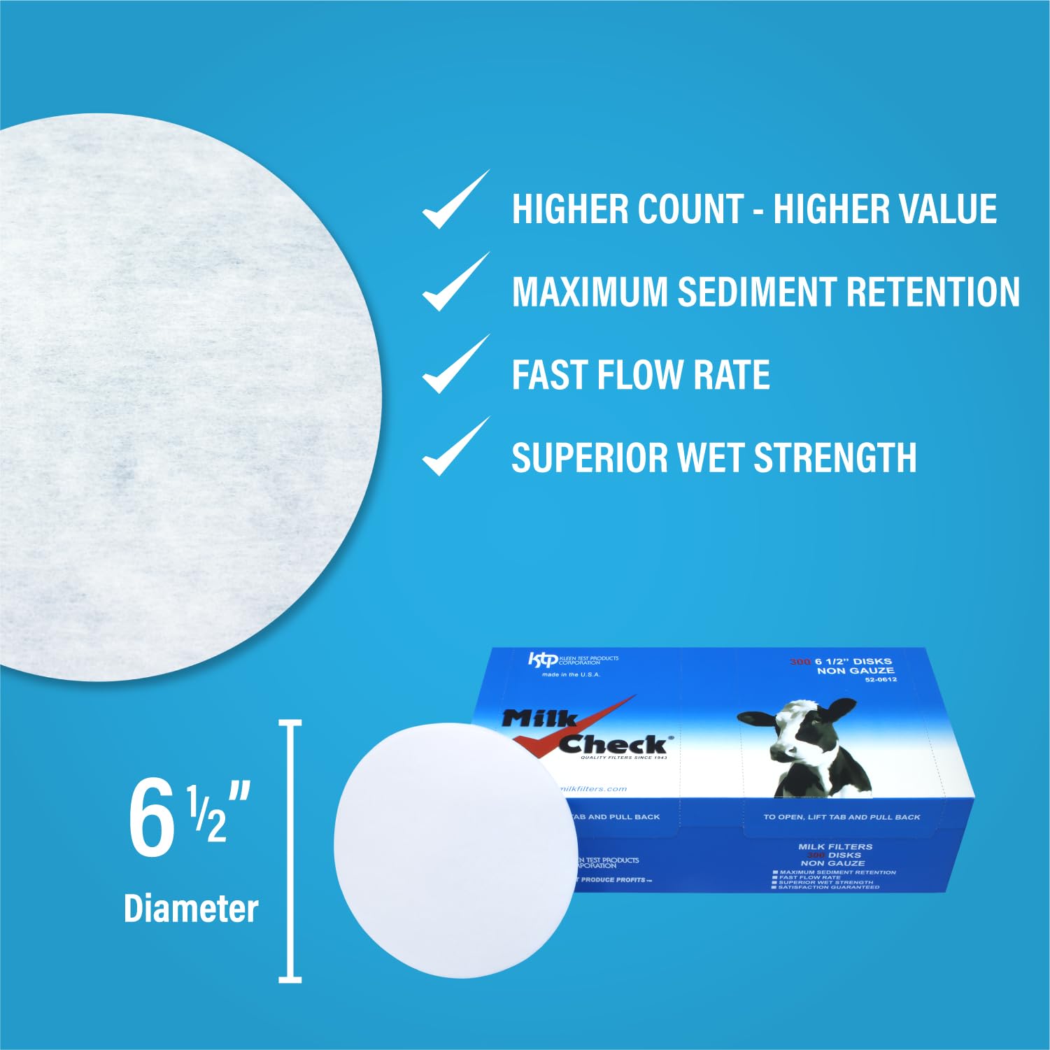 Milk Check disk filter used for crafts and maple syrup filtration.