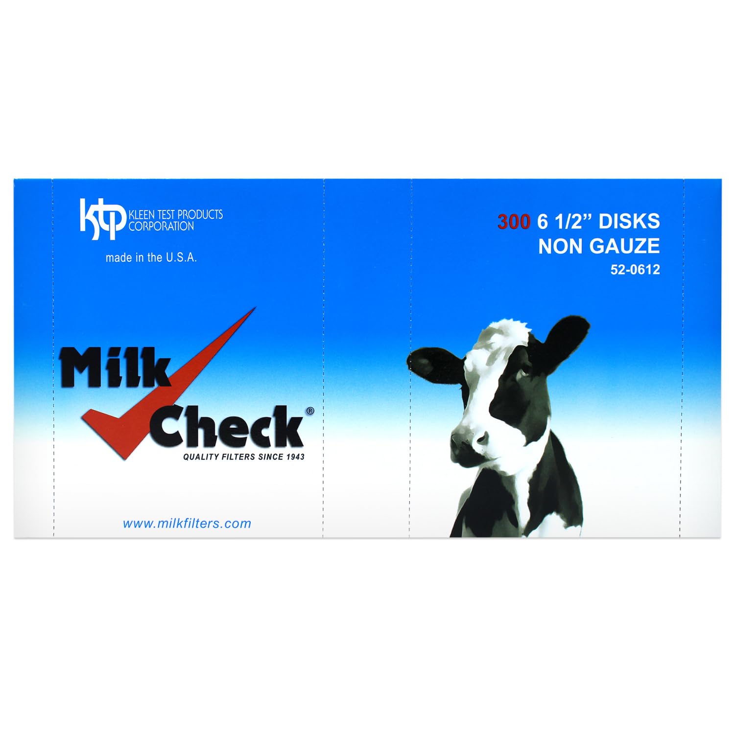 Milk Check disk filter uses thousands of microscopic traps to capture sediment.