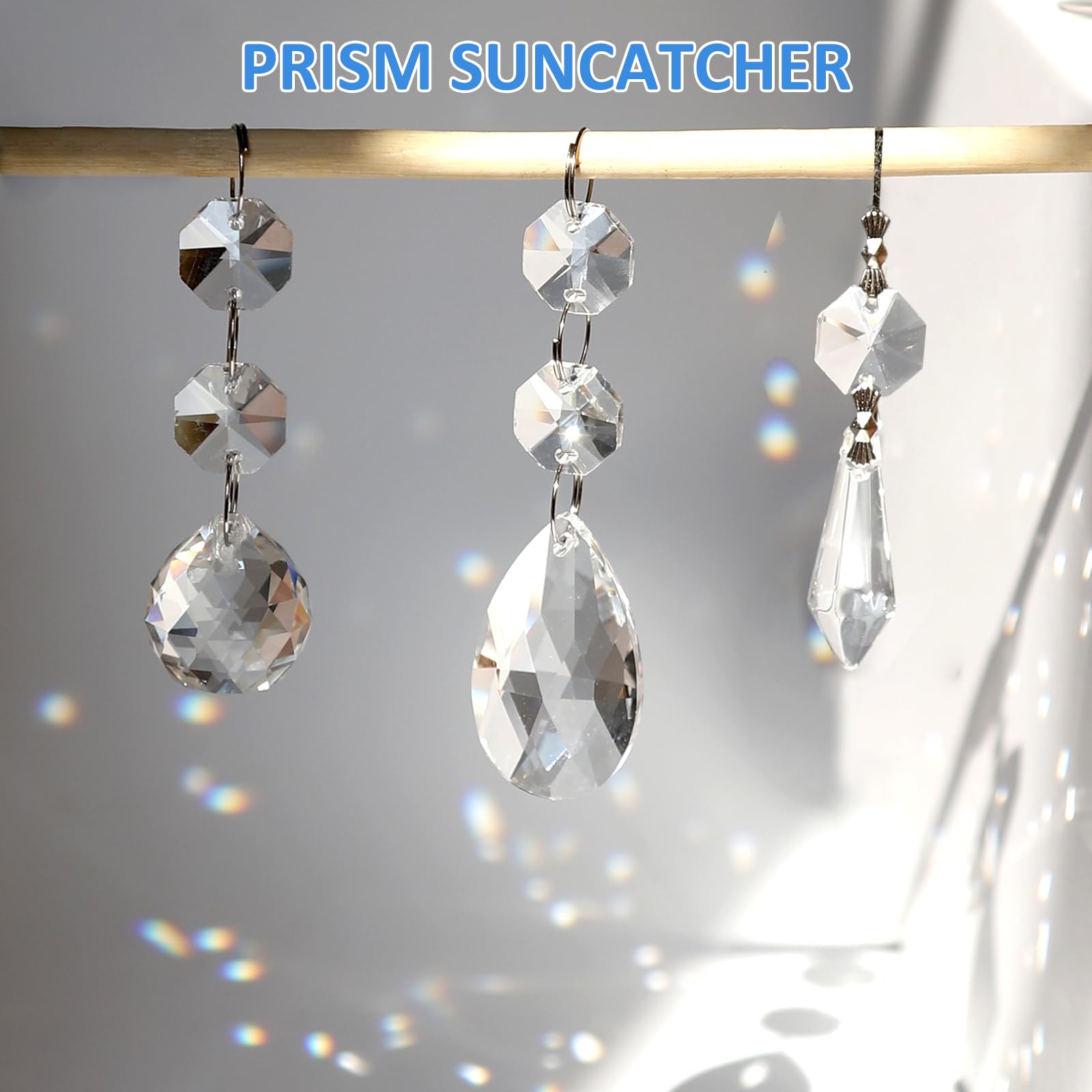 Milkary 44-pack crystal prisms packaged set ready for projects.