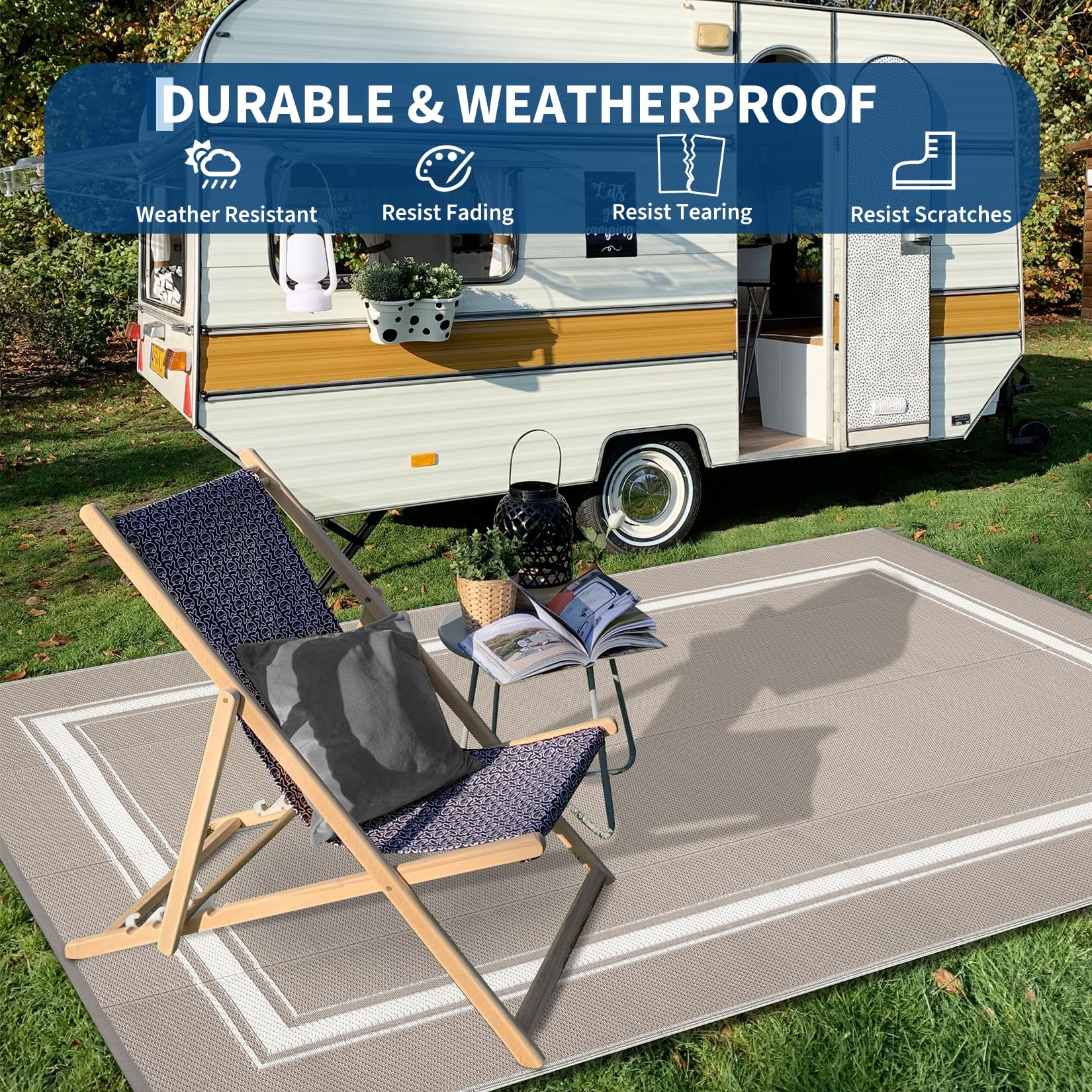 MilleLoom non-slip outdoor carpet helps keep feet secure