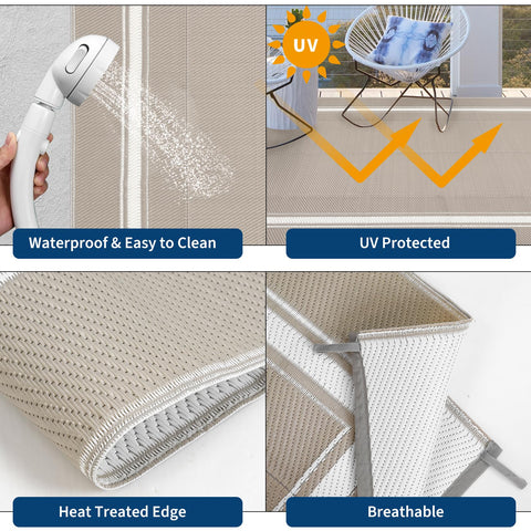 MilleLoom RV-friendly outdoor mat cushions picnics and campsite seating