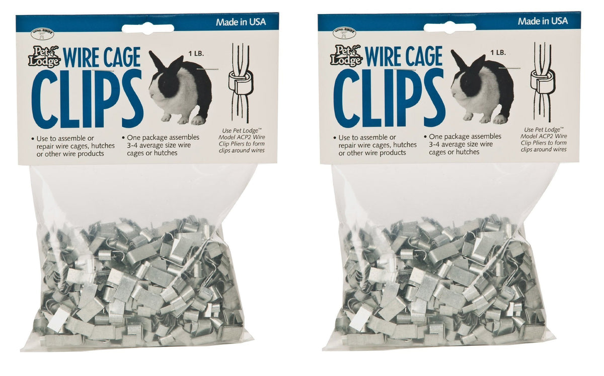 Miller ACC1 wire cage clips securely fasten rabbit hutch panels and other wire assemblies