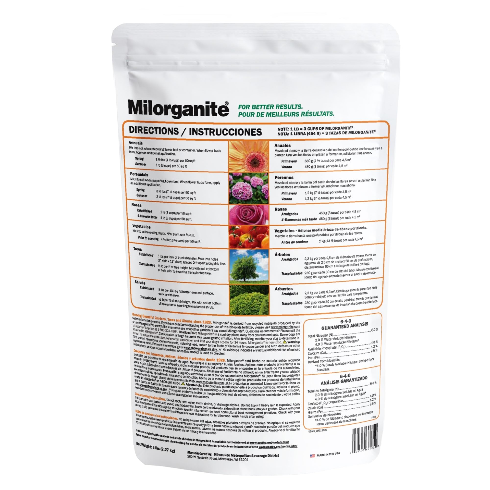 Milorganite iron greens the lawn without staining concrete