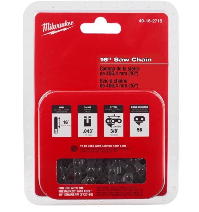 Milwaukee easy-installation replacement chain for quick maintenance