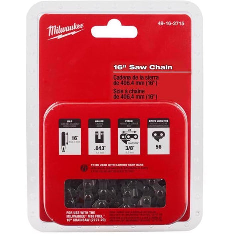 Milwaukee easy-installation replacement chain for quick maintenance