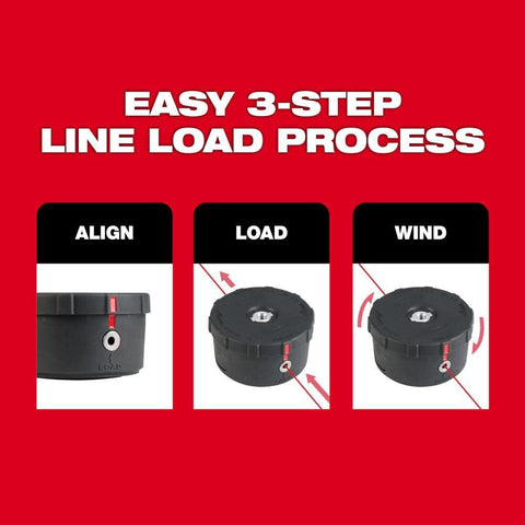 Durable string and mechanism on Milwaukee head trimmer for efficient maintenance