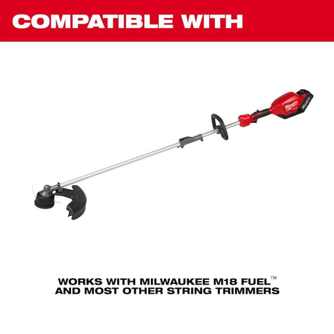 Easy load Milwaukee head trimmer aids faster setup