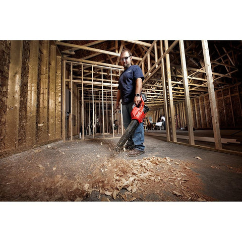 Milwaukee M18 FUEL blower handles leaf and debris removal efficiently.