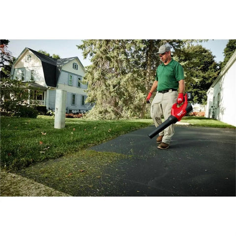 Milwaukee M18 FUEL TRADE Blower tool-only setup enables quick cleanup tasks.