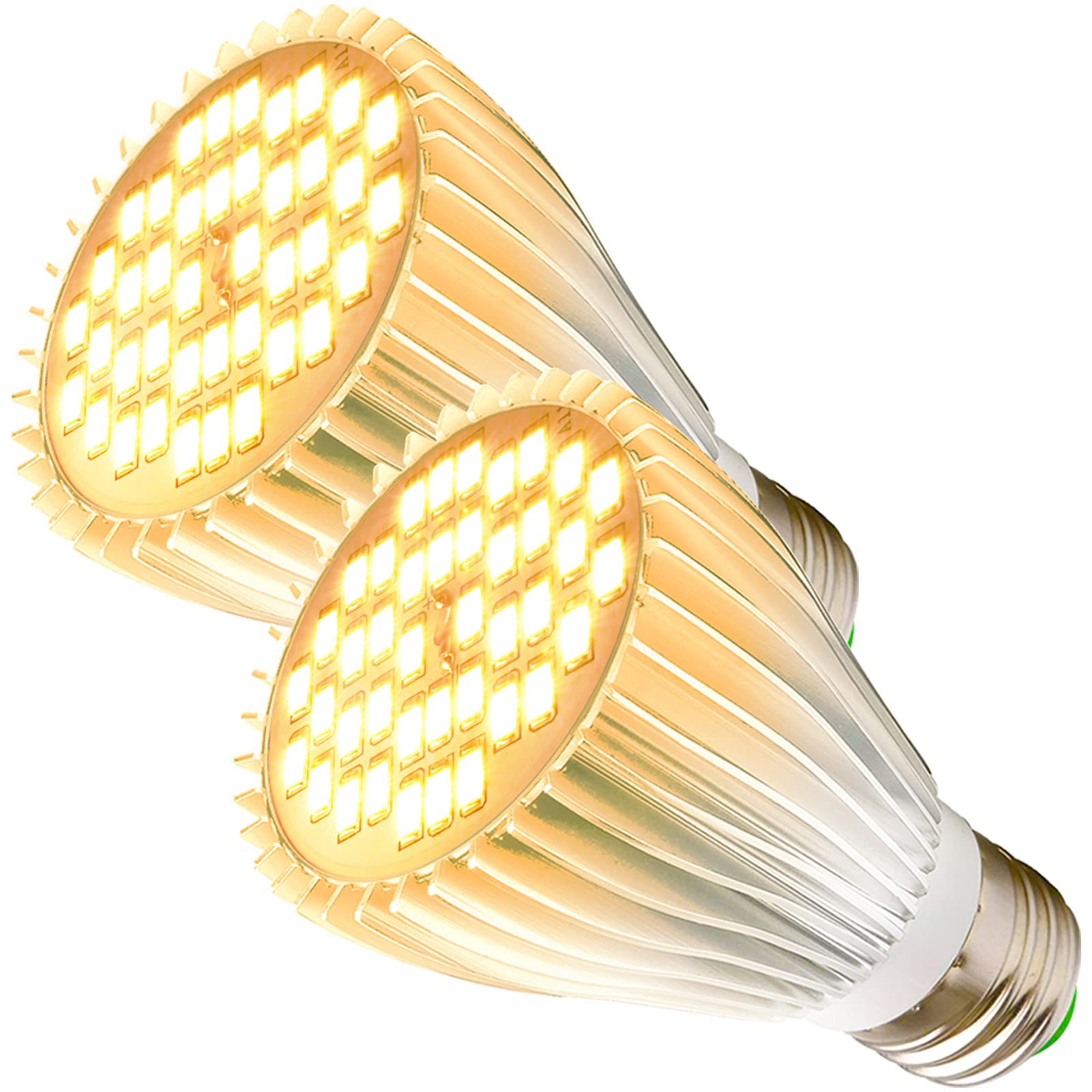 MILYN 2-pack LED grow light bulb full spectrum over seedlings boosts growth