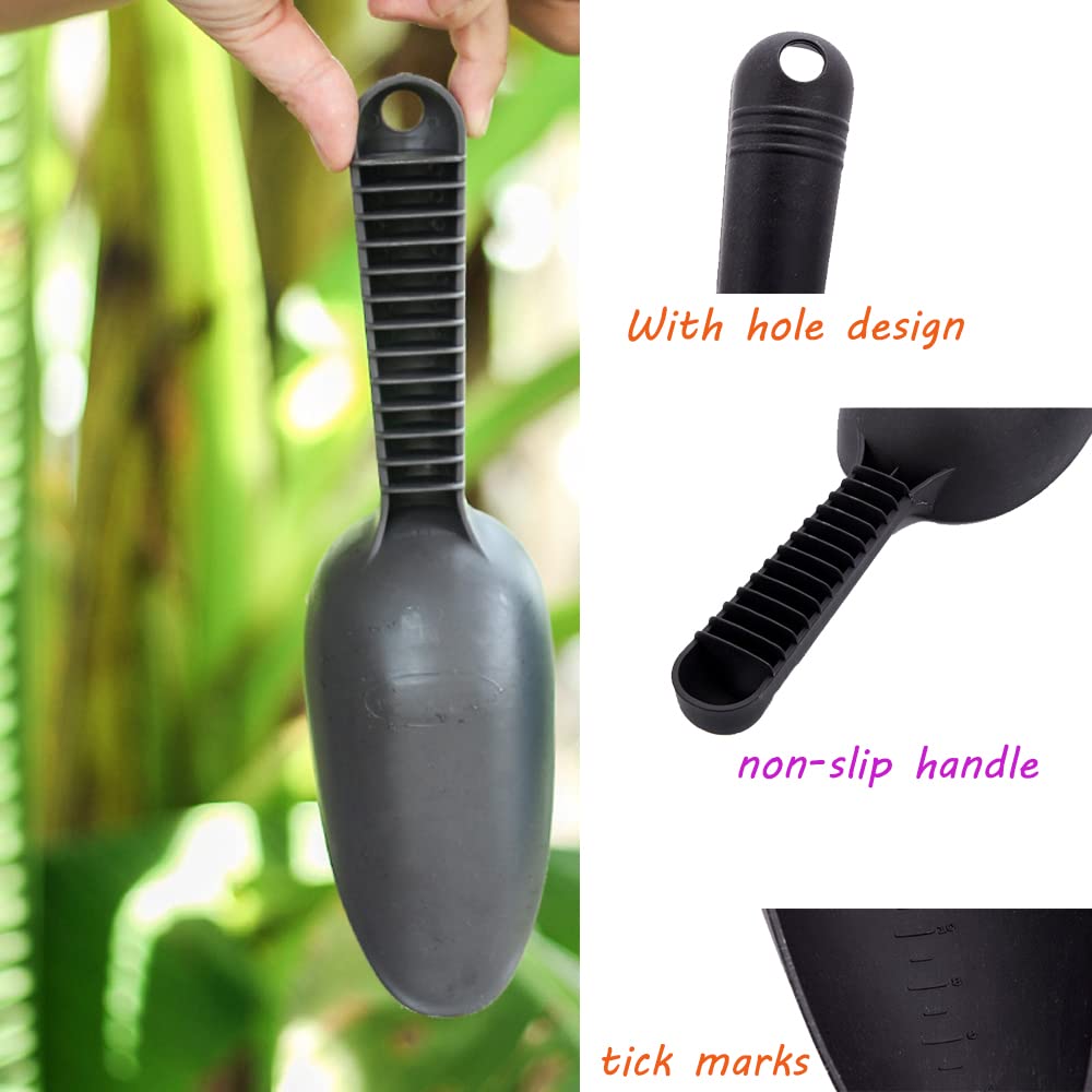 Mimeile plastic shovel doubles as a pet food scoop for home use