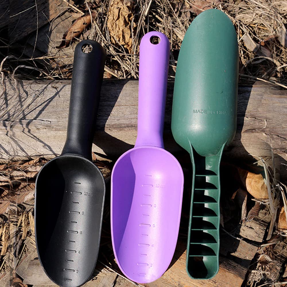 Mimeile garden shovel with purple handle helps for quick transplanting and seed bed prep