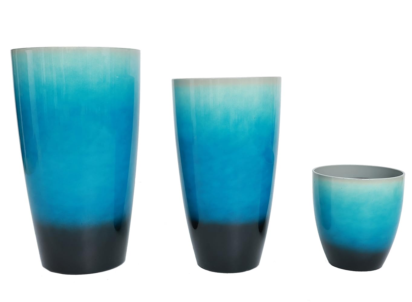 MinCHI257 set of 3 tall planters offers versatile indoor outdoor decor options