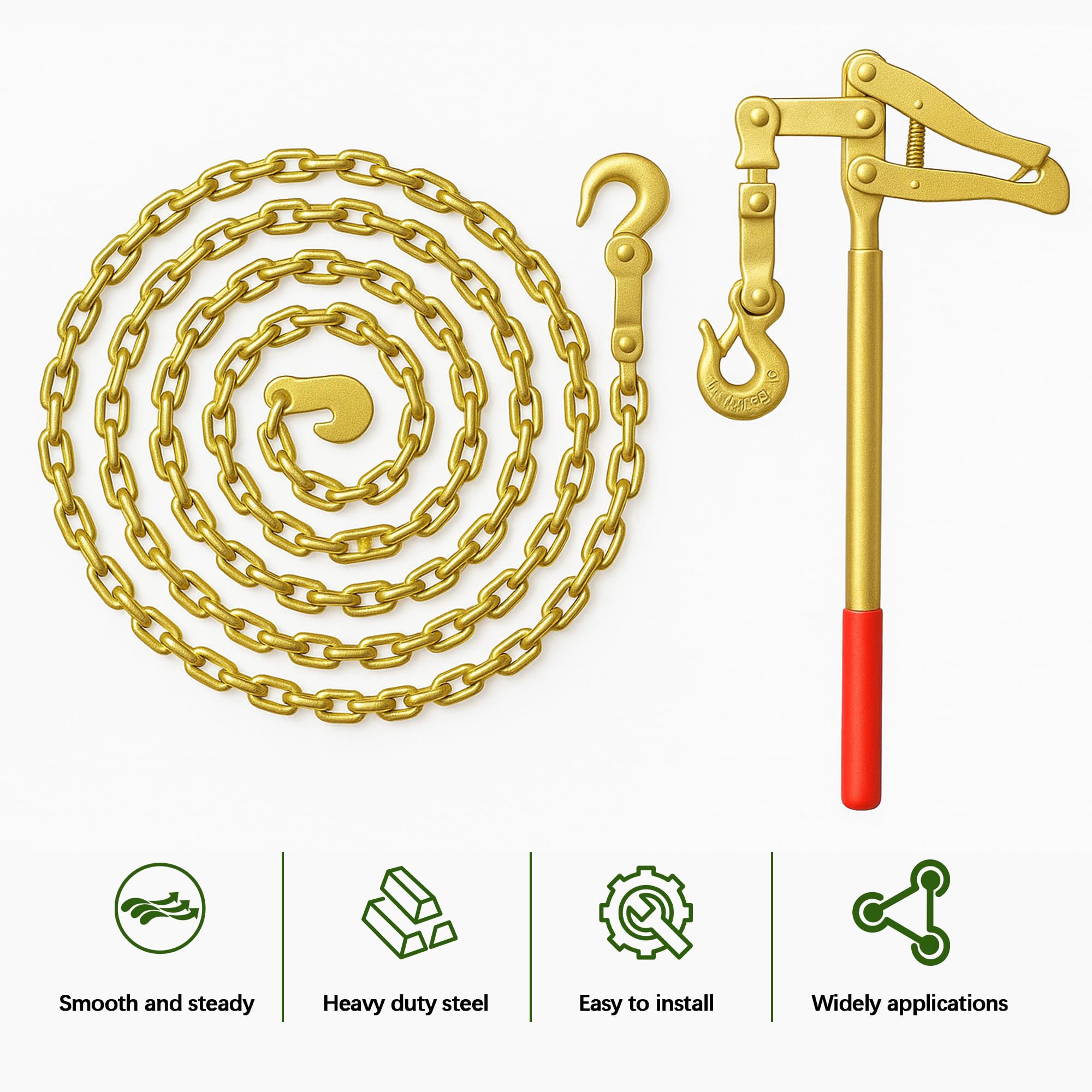 Mindoub yellow zinc coating resists rust in outdoor environments