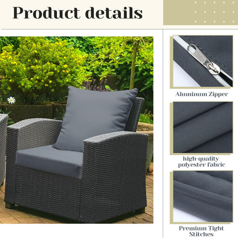 Mindsoft dark-gray color helps conceal dust and minor outdoor dirt.
