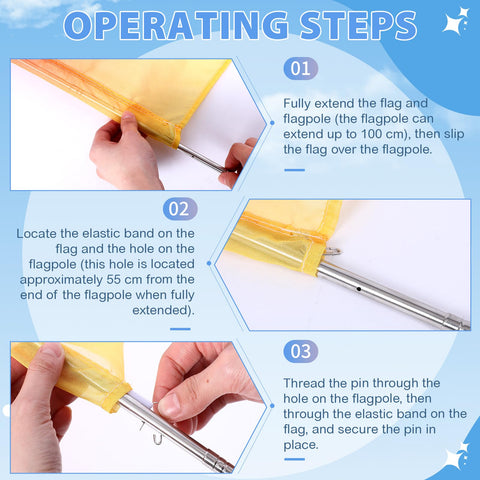 Mindsoft easy-assembly flags for quick setup and compact storage after practice.