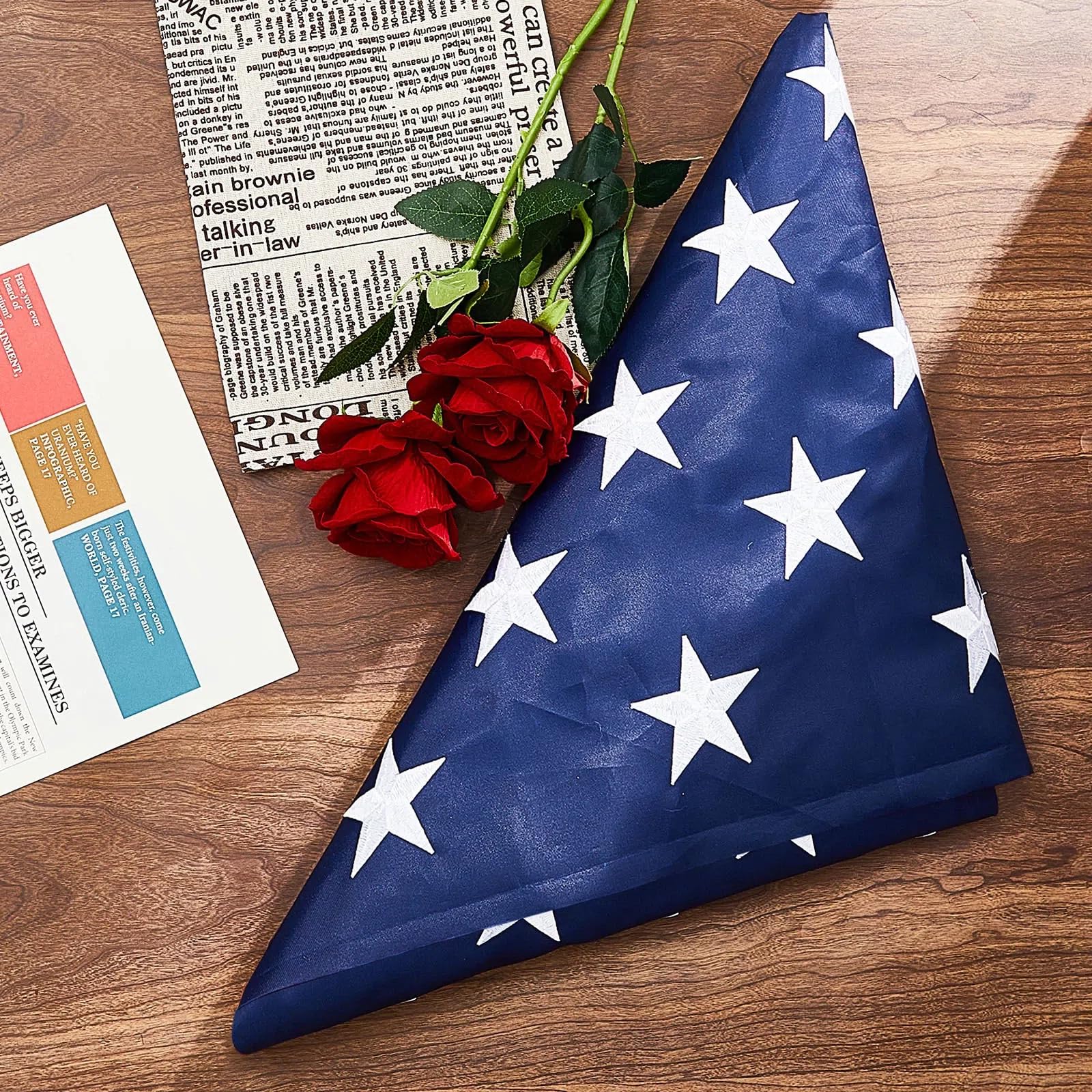 Mindsoft folded memorial flag ready for quick display or gifting