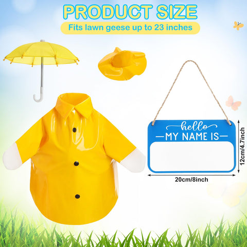 Mindsoft small yellow goose umbrella adds weather-ready detail to the display