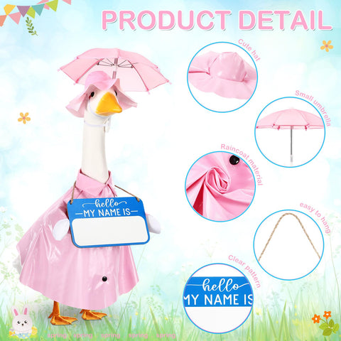 Mindsoft wooden name sign adds personalized charm to your garden statue.