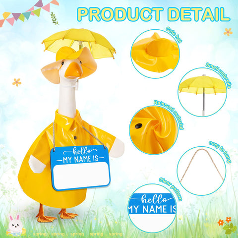 Mindsoft wooden sign included adds name tag charm to the lawn statue