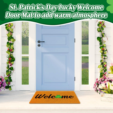 Mindsoft orange-green color scheme enhances doorway with festive vibes