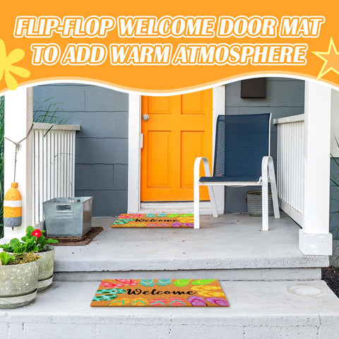 Mindsoft outdoor entrance rug suits porch with a holiday-ready vibe