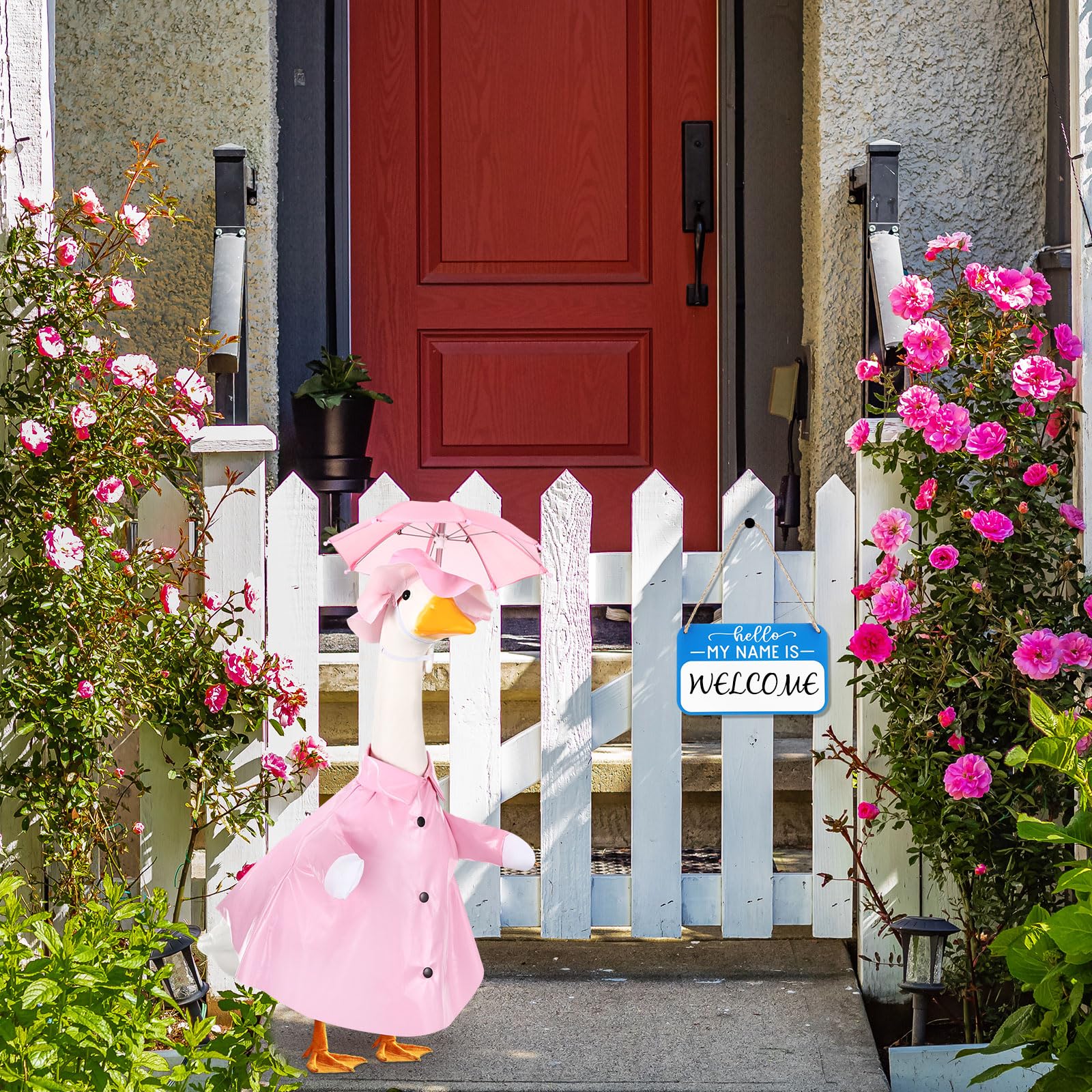 Mindsoft spring garden goose costume creates a festive lawn moment.