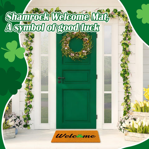 Mindsoft welcome design in action greets guests with shamrock charm
