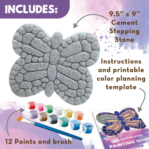 MindWare butterfly stepping stone mosaic kit for garden paths.