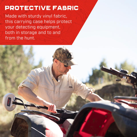 MINELAB carry bag offers an easy-access pocket for accessories.