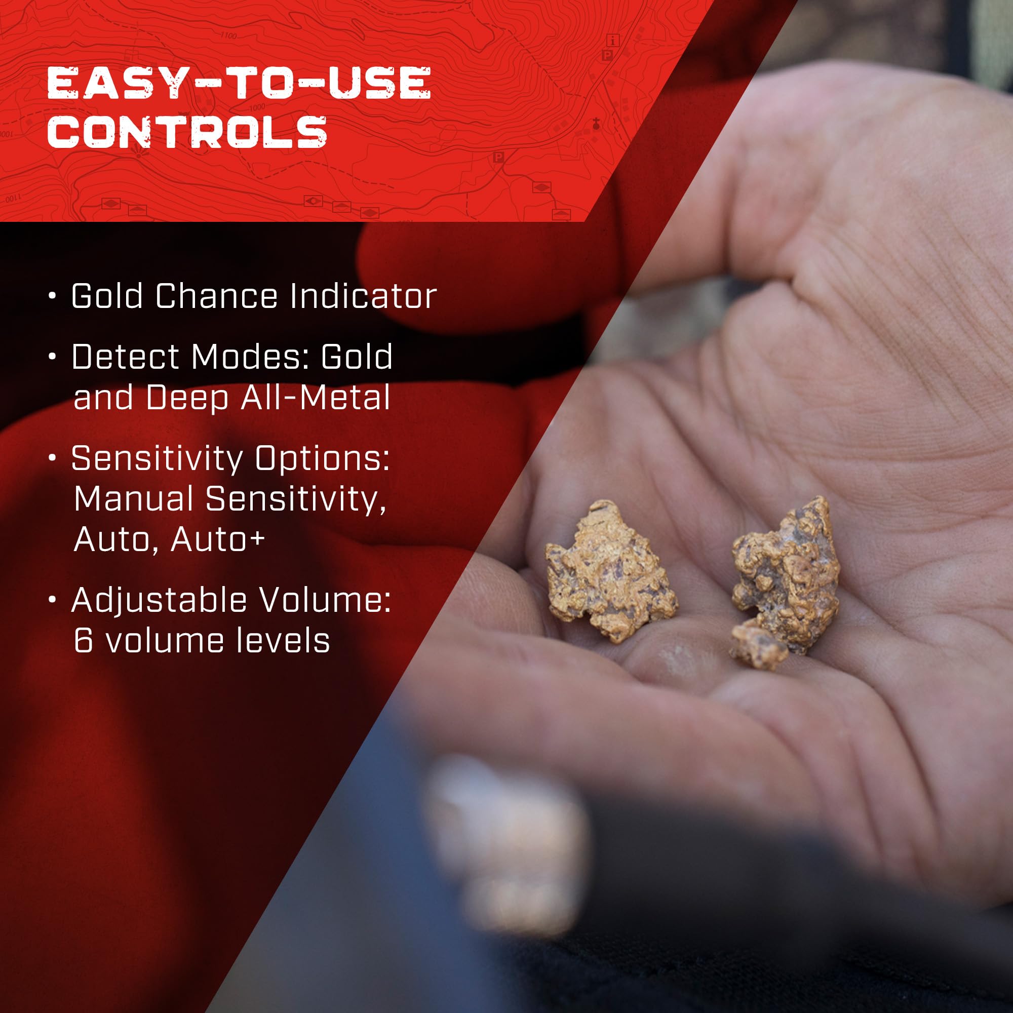 MINELAB Gold Monster 1000 telescoping shaft adapts to your height