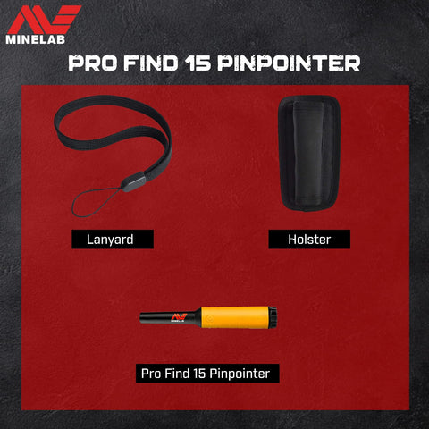 MINELAB PRO-FIND 15 belt holster included for easy access