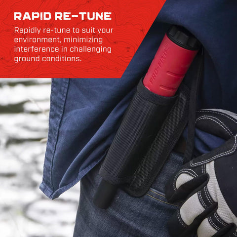 MINELAB Pro-Find 40 built-in flashlight with holster and lanyard for field reliability