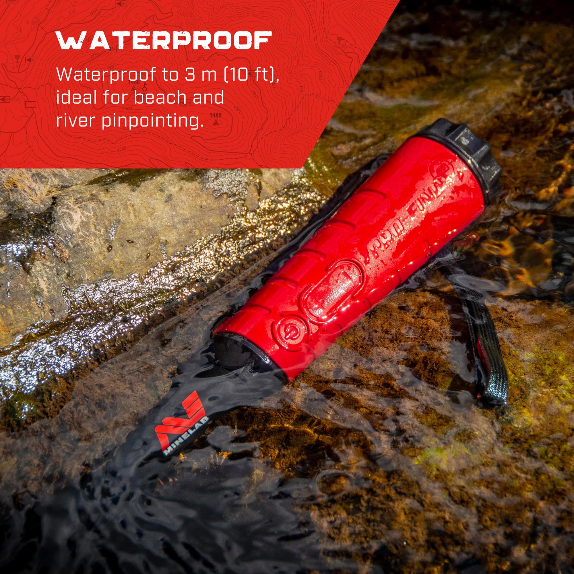 MINELAB Pro-Find 40 five sensitivity levels for deeper targets and clean signals