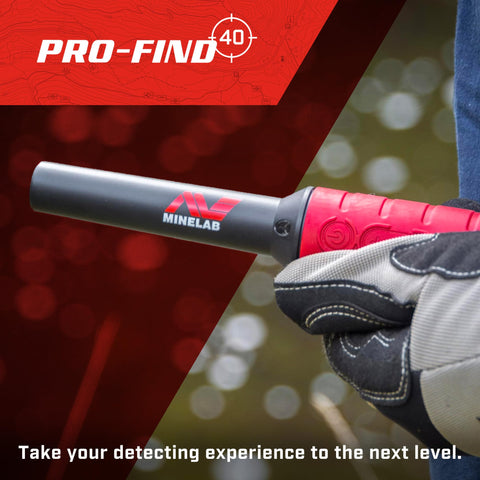 MINELAB Pro-Find 40 tone ID display distinguishing ferrous from nonferrous signals