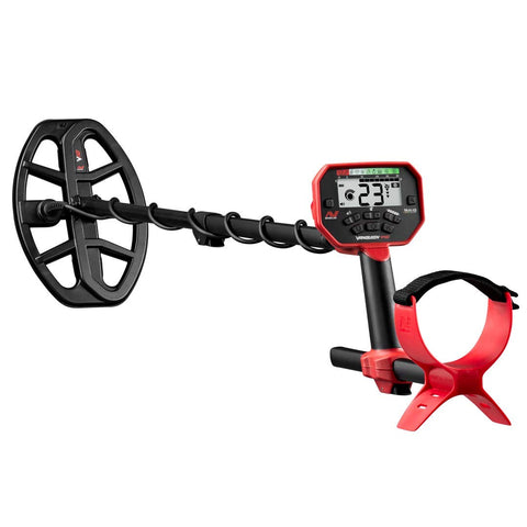 MINELAB Vanquish 440 10x7 coil supports versatile terrain detection.