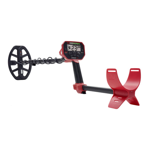 MINELAB Vanquish 440 wired headphones for direct audio monitoring during hunts.
