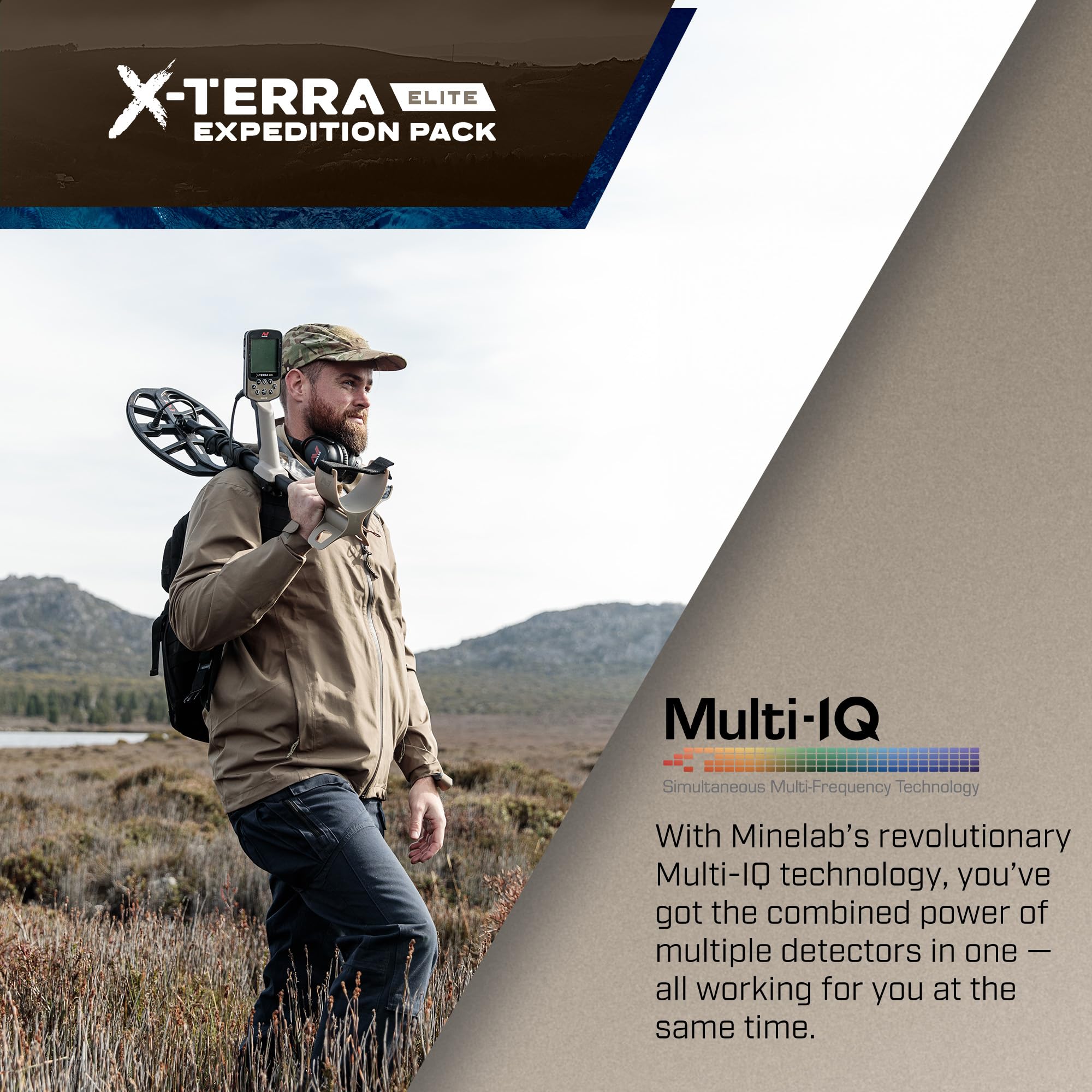 MINELAB X-TERRA ELITE EXPEDITION ML85 headphones and wireless listening comfort.