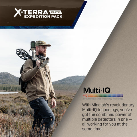 MINELAB X-TERRA ELITE EXPEDITION ML85 headphones and wireless listening comfort.
