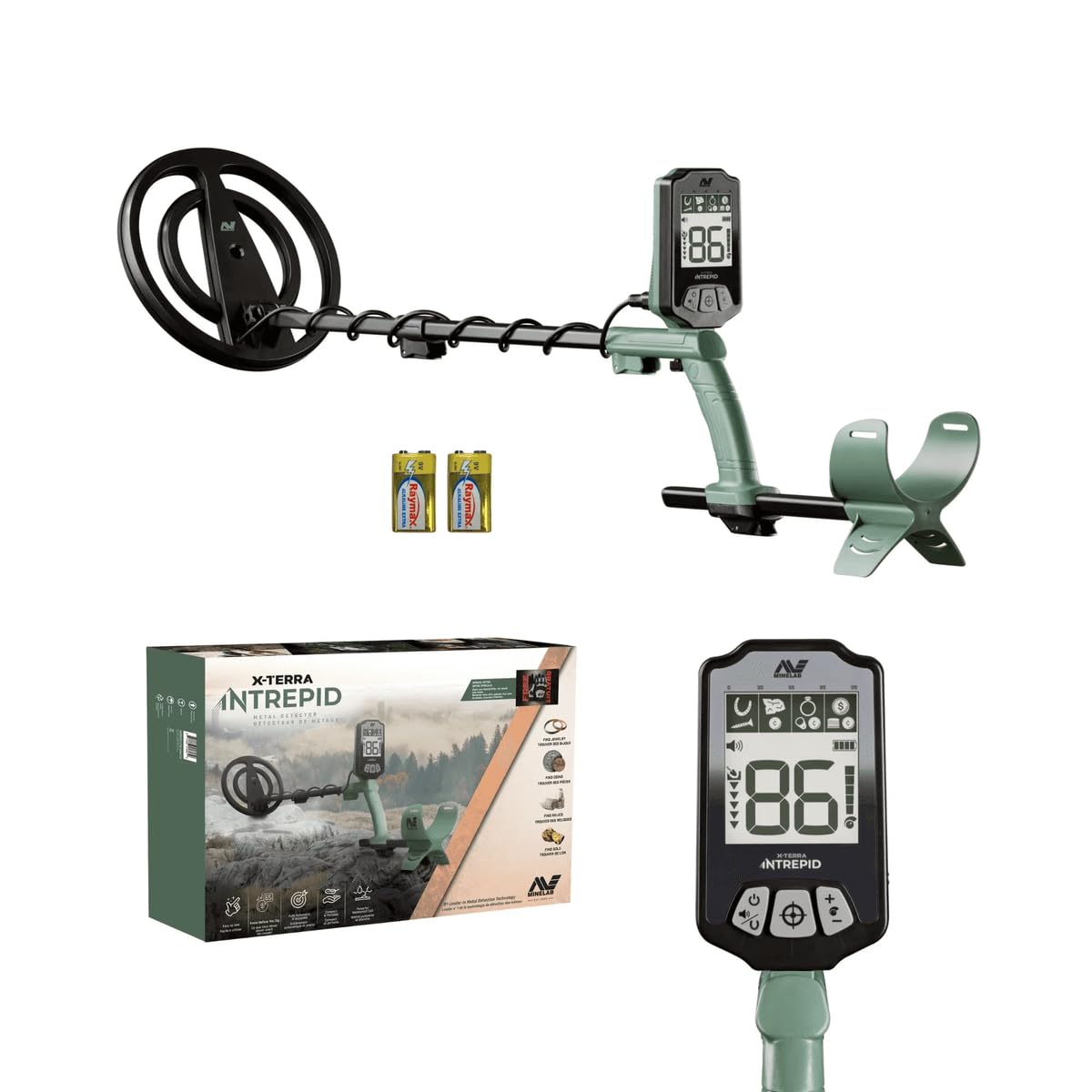 MINELAB X-Terra Intrepid waterproof coil for reliable hunting in wet and dry conditions.