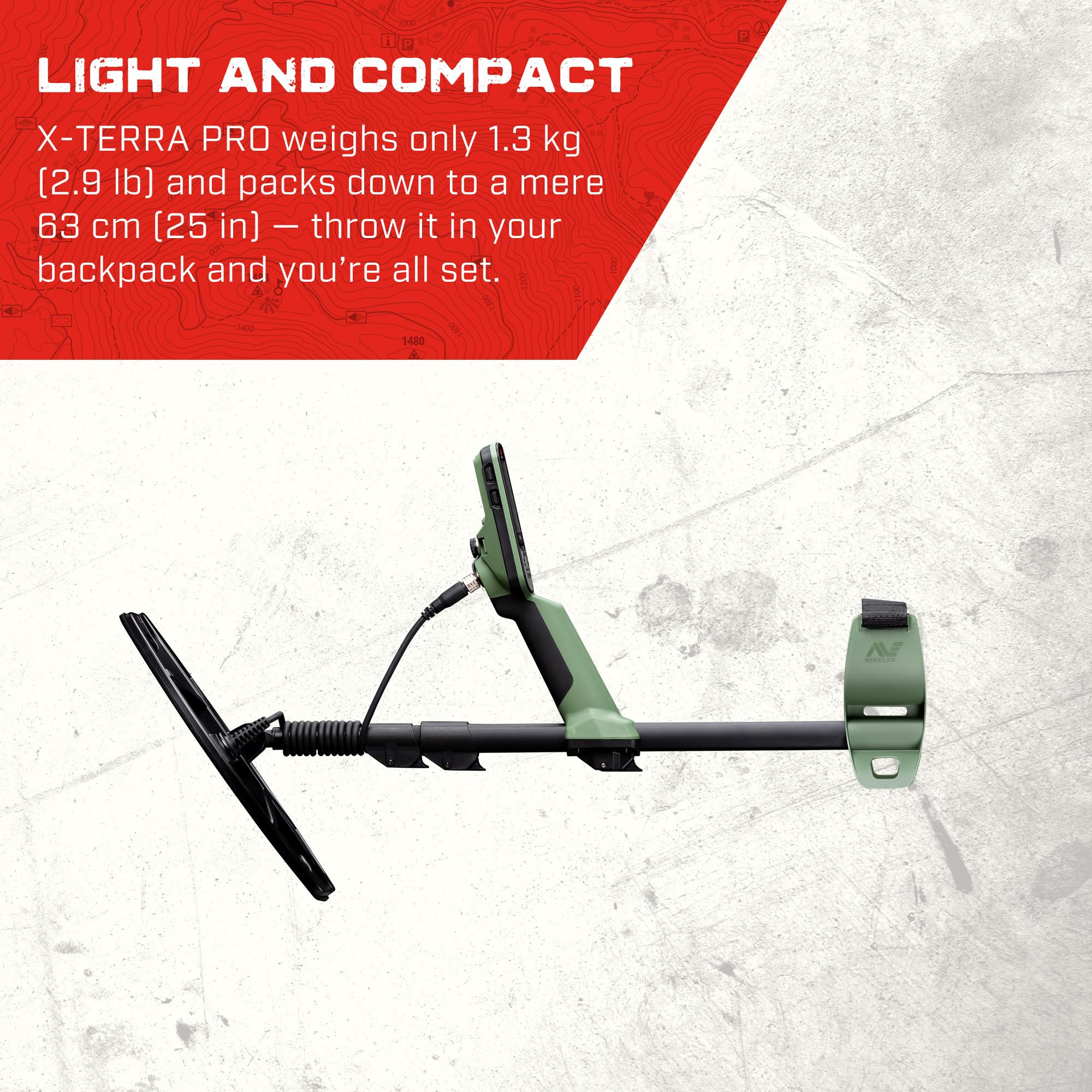 MINELAB X-Terra PRO field-mode display supports accurate target discrimination