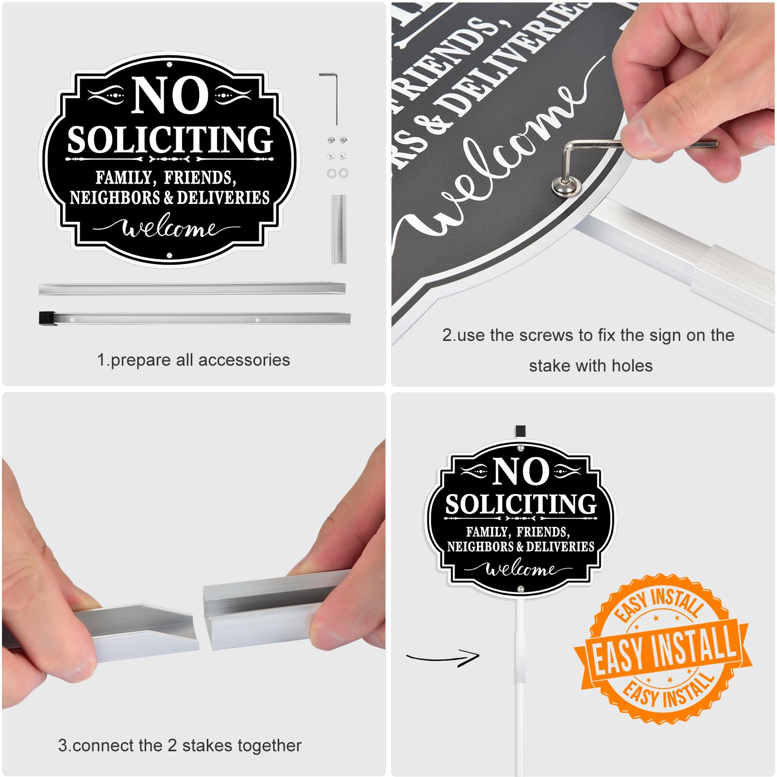 MINGHONG sign with reflective surface for nighttime visibility.