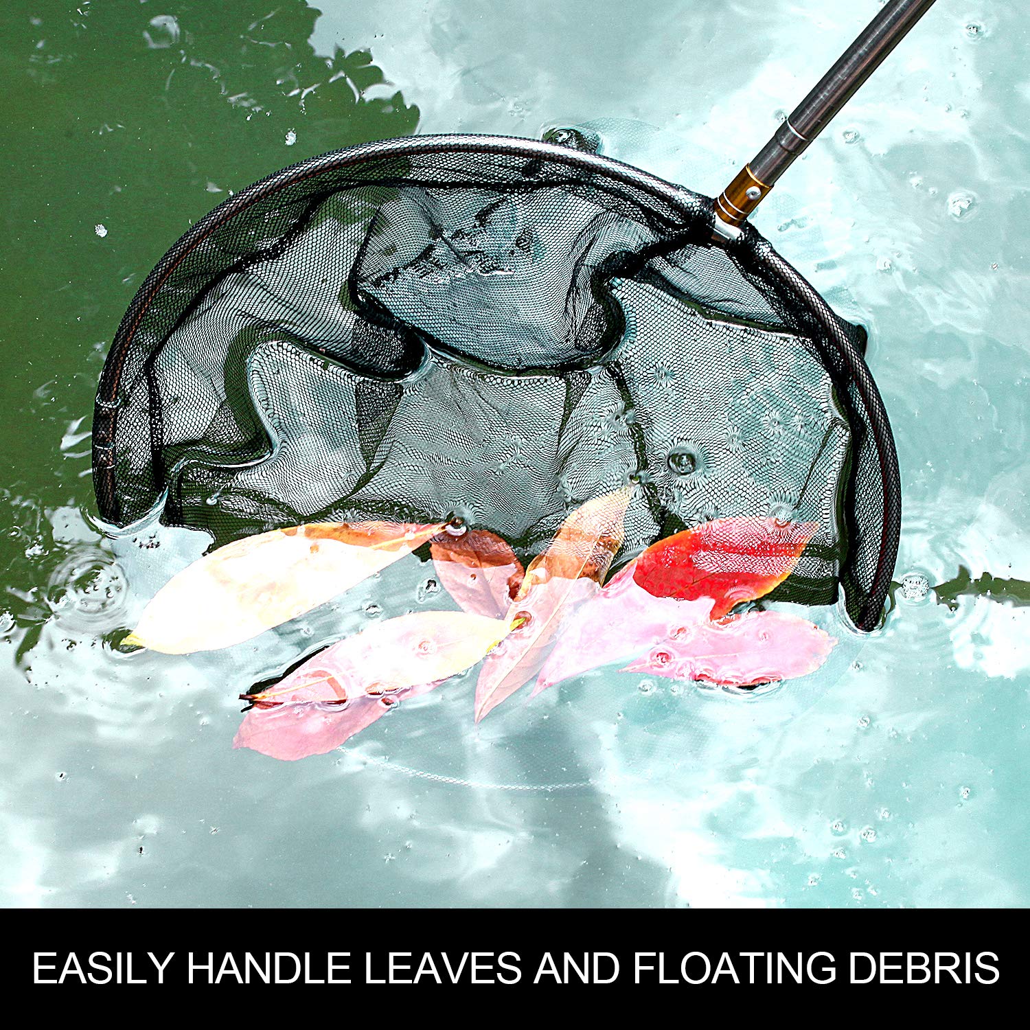 Mingjieus pool skimmer easy to assemble with fixed five section pole.
