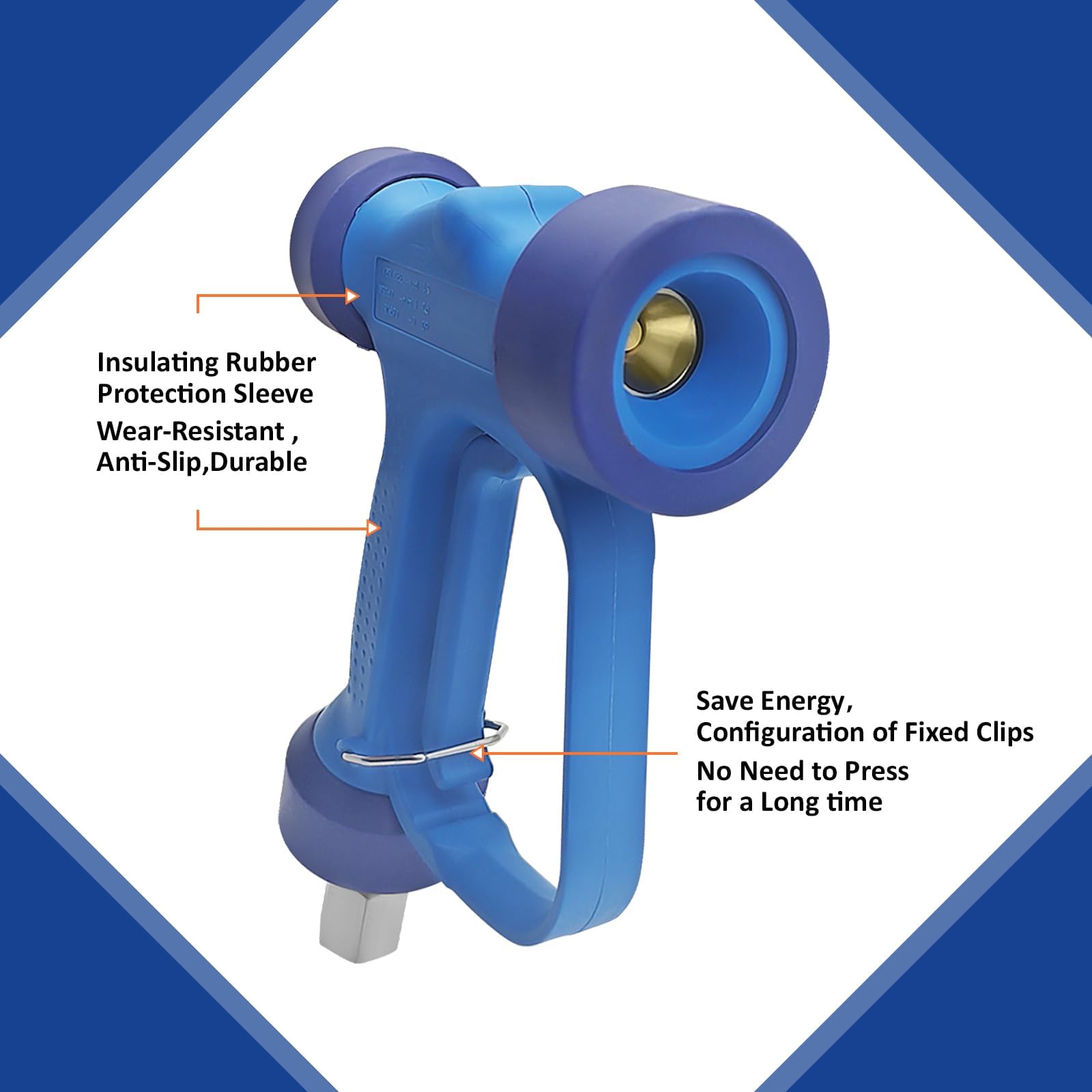 MINGOU soft wash gun with SS swivel inlet demonstrates flexible operation