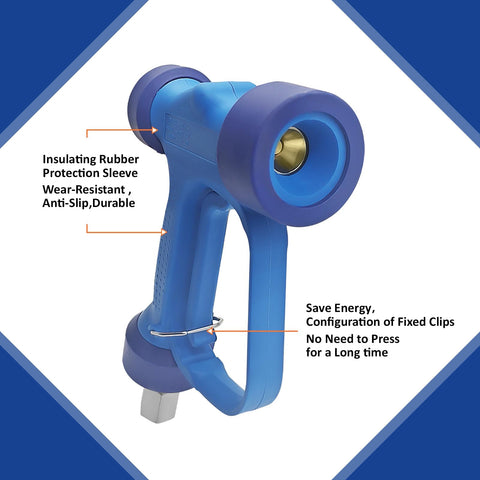 MINGOU soft wash gun with SS swivel inlet demonstrates flexible operation