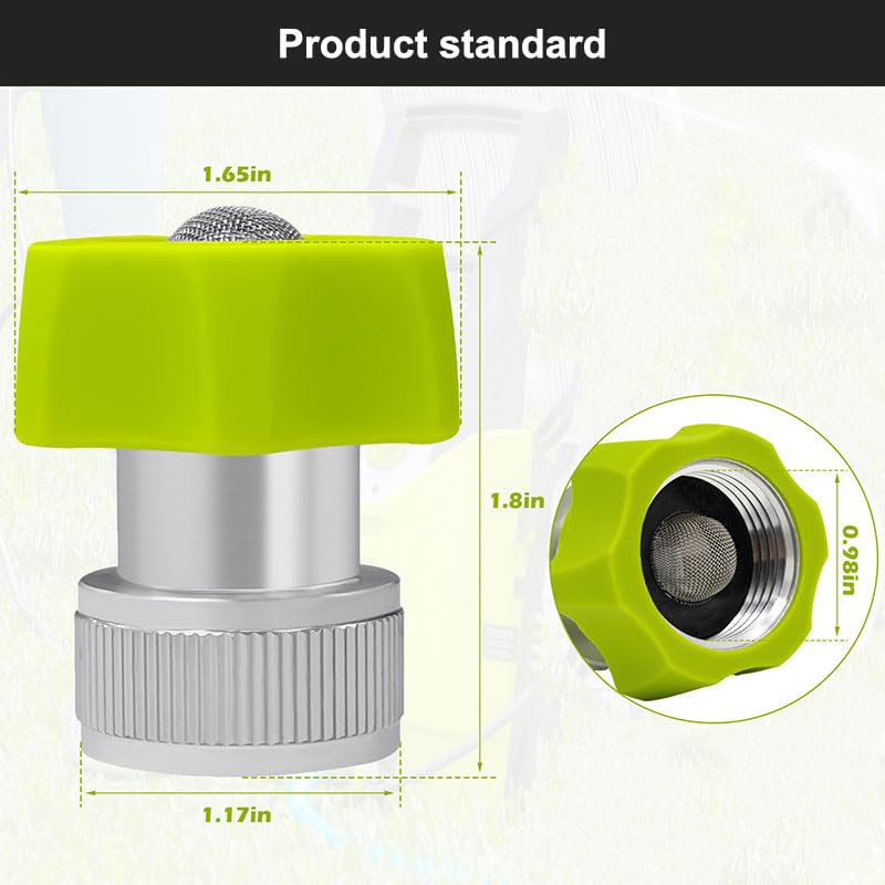 Stainless steel MINGOU adapter with precise threads ensures leak resistance.