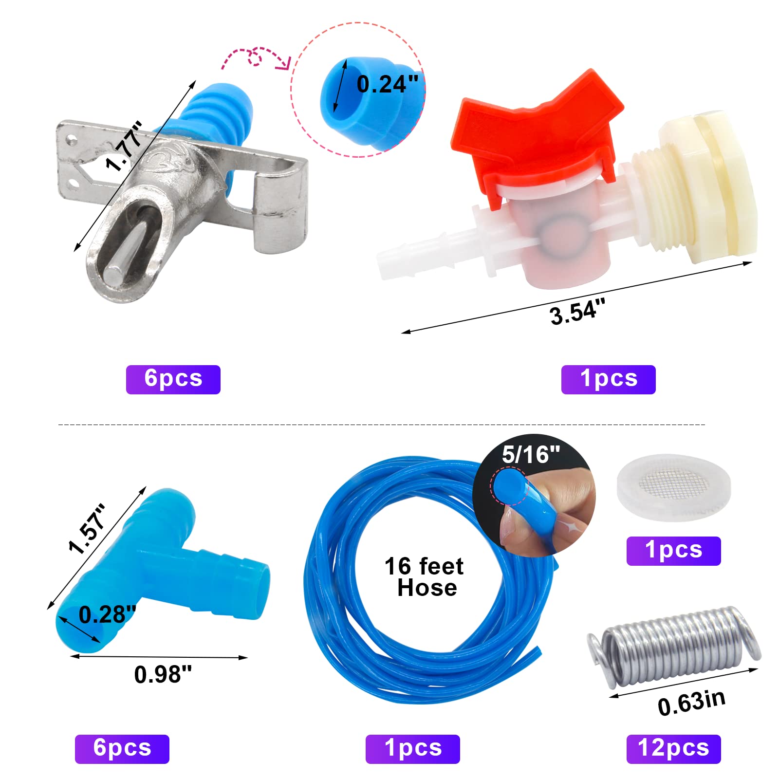 MingQiEven hose and barb fittings close-up highlighting durable connectors.