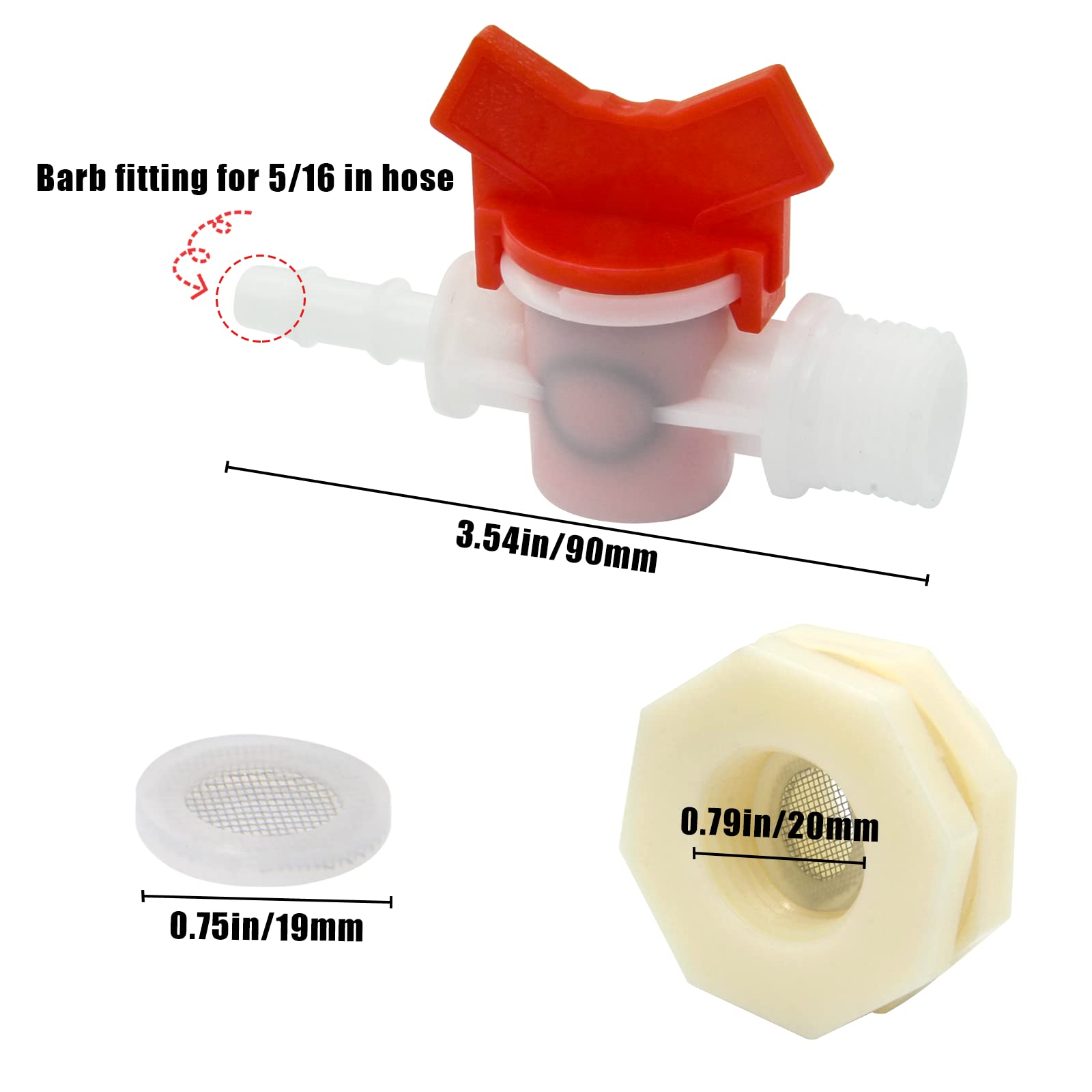 MingQiEven barb-ball-valve detail enables adjustable flow for rabbit watering versatility.