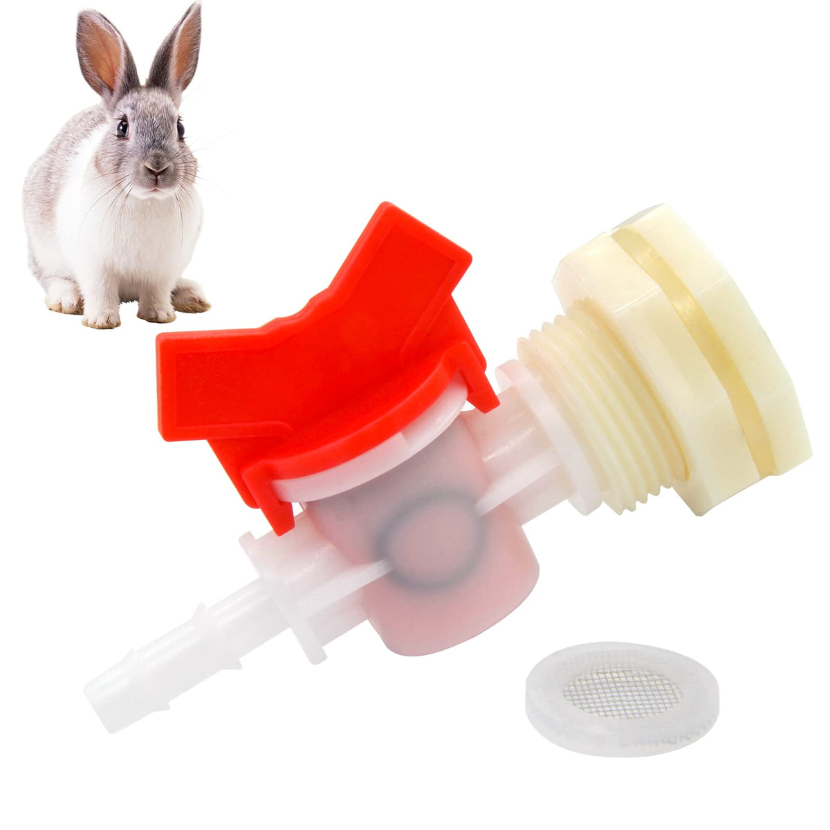 MingQiEven bulkhead-fitting detail shows secure, leak-free water delivery for rabbit systems.