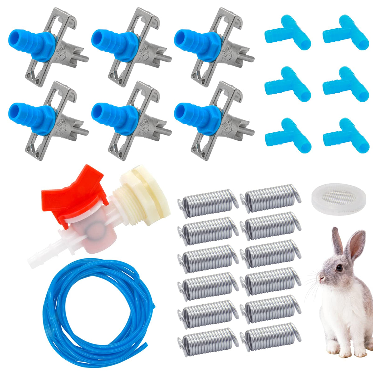 MingQiEven rabbit watering kit overview for a clean, efficient hydration setup.